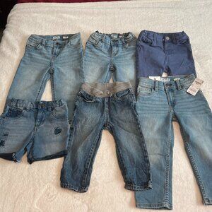 6 Pairs Kids Jeans 12- 24 Months 2T Gender Neutral Fantastic Condition